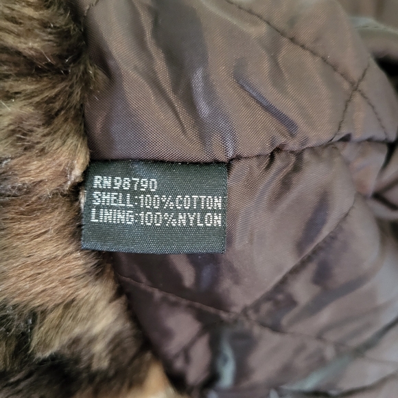 Rampage Outerwear - Brown Zip up Cotton & Nylon Jacket - (L) - Picture 6 of 7